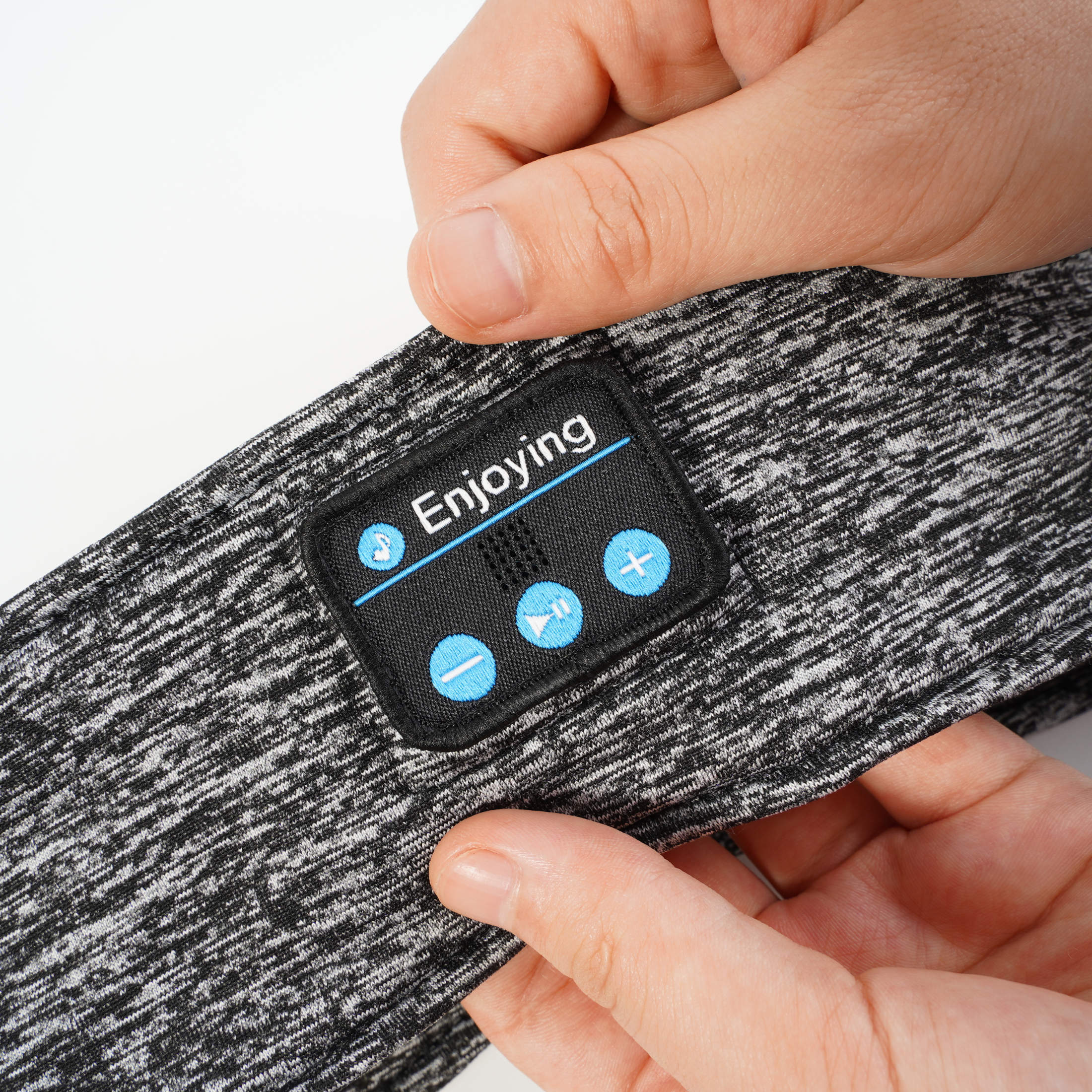 Ljusro™ Sömn-Pannband med Bluetooth – Grå
