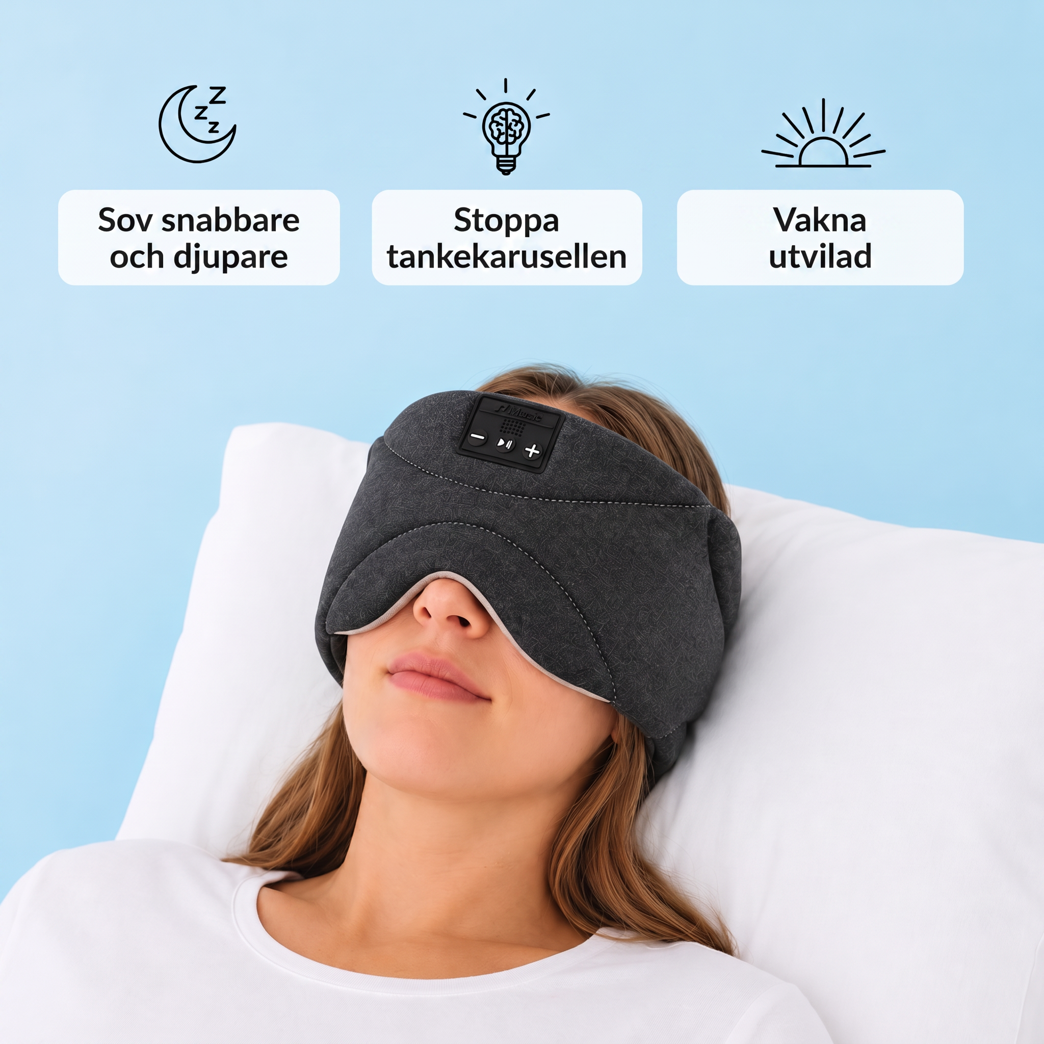 Ljusro™ Sömnmask med Bluetooth