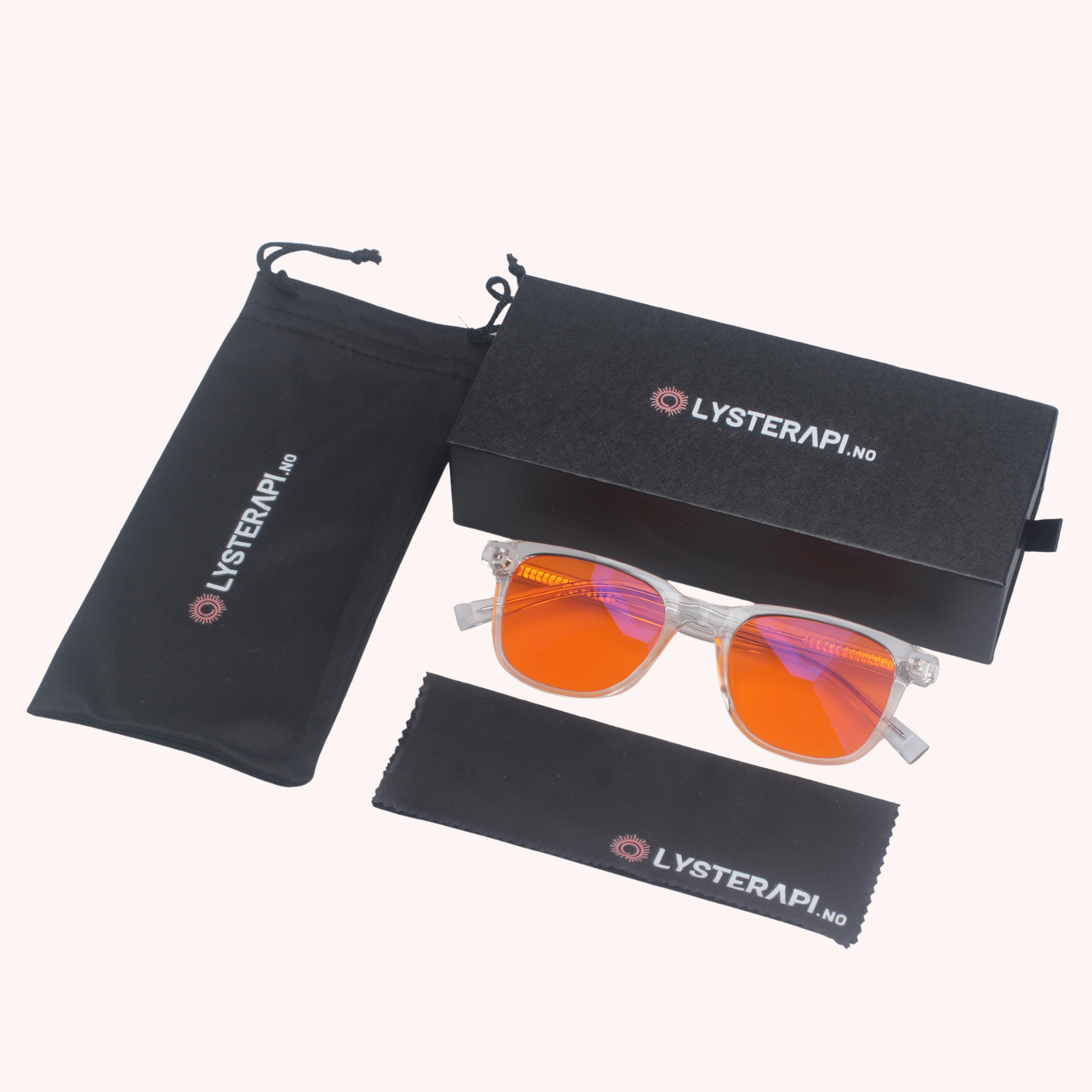 Ljusro™ Blåljusglasögon för bättre sömn – orange/kristall
