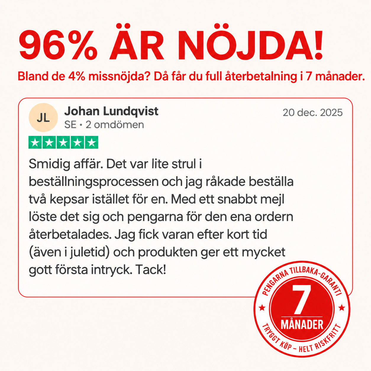 Rödljus-Kepsen®