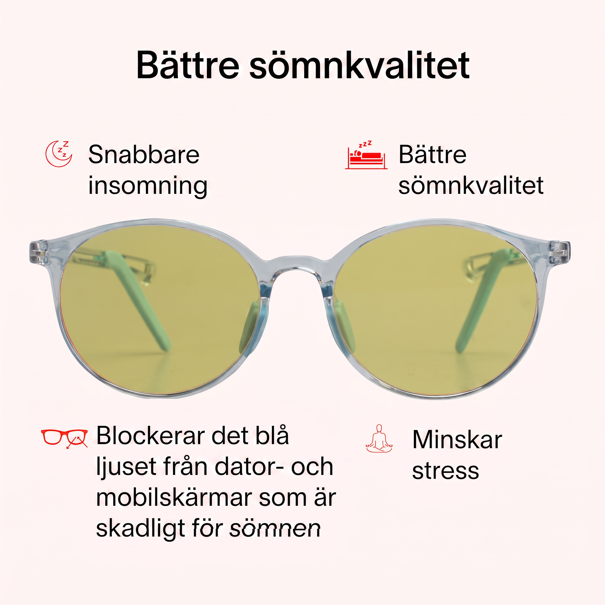 Ljusro™ Blåljusglasögon Barn för bättre sömn – bild 2
