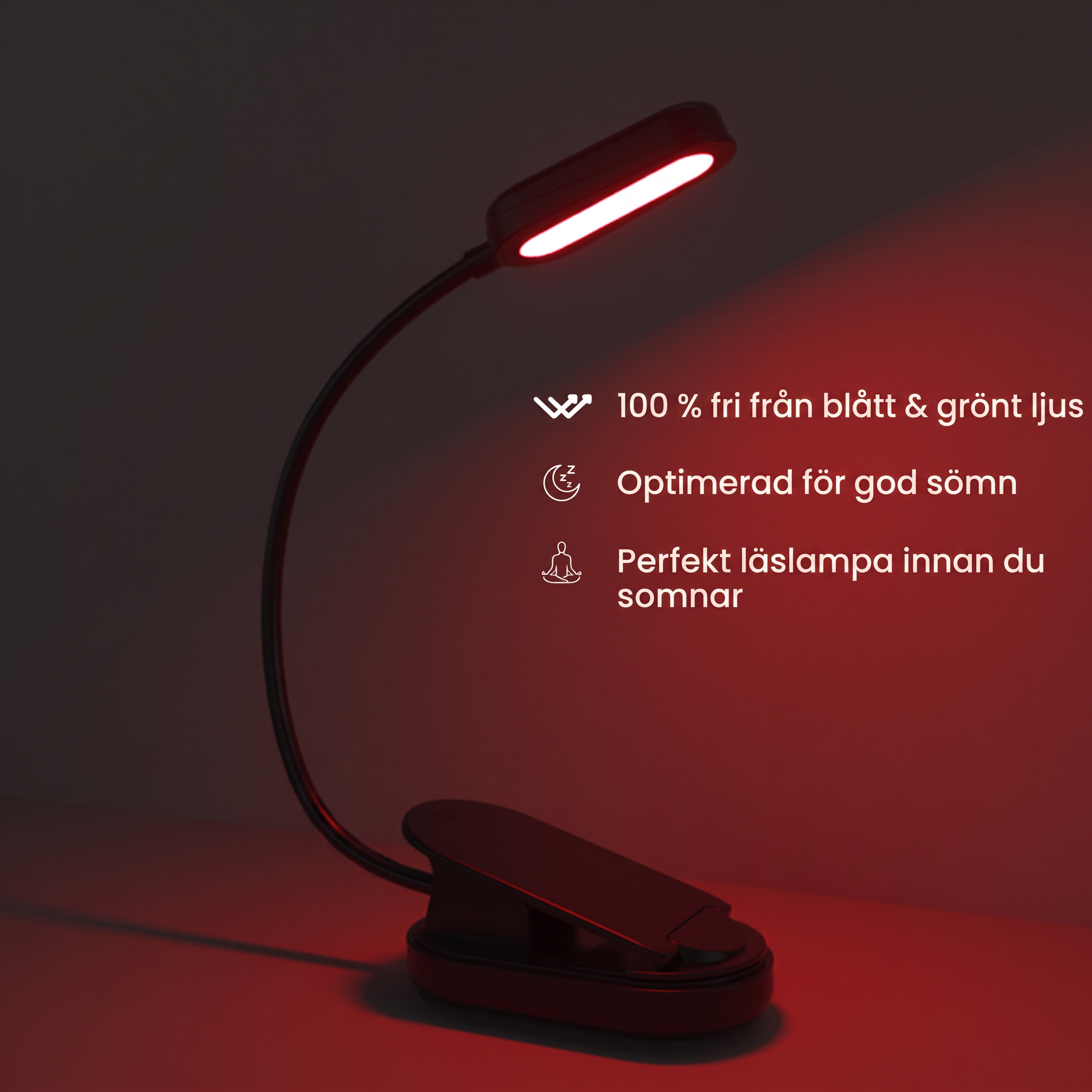 Ljusro™ Boklampa