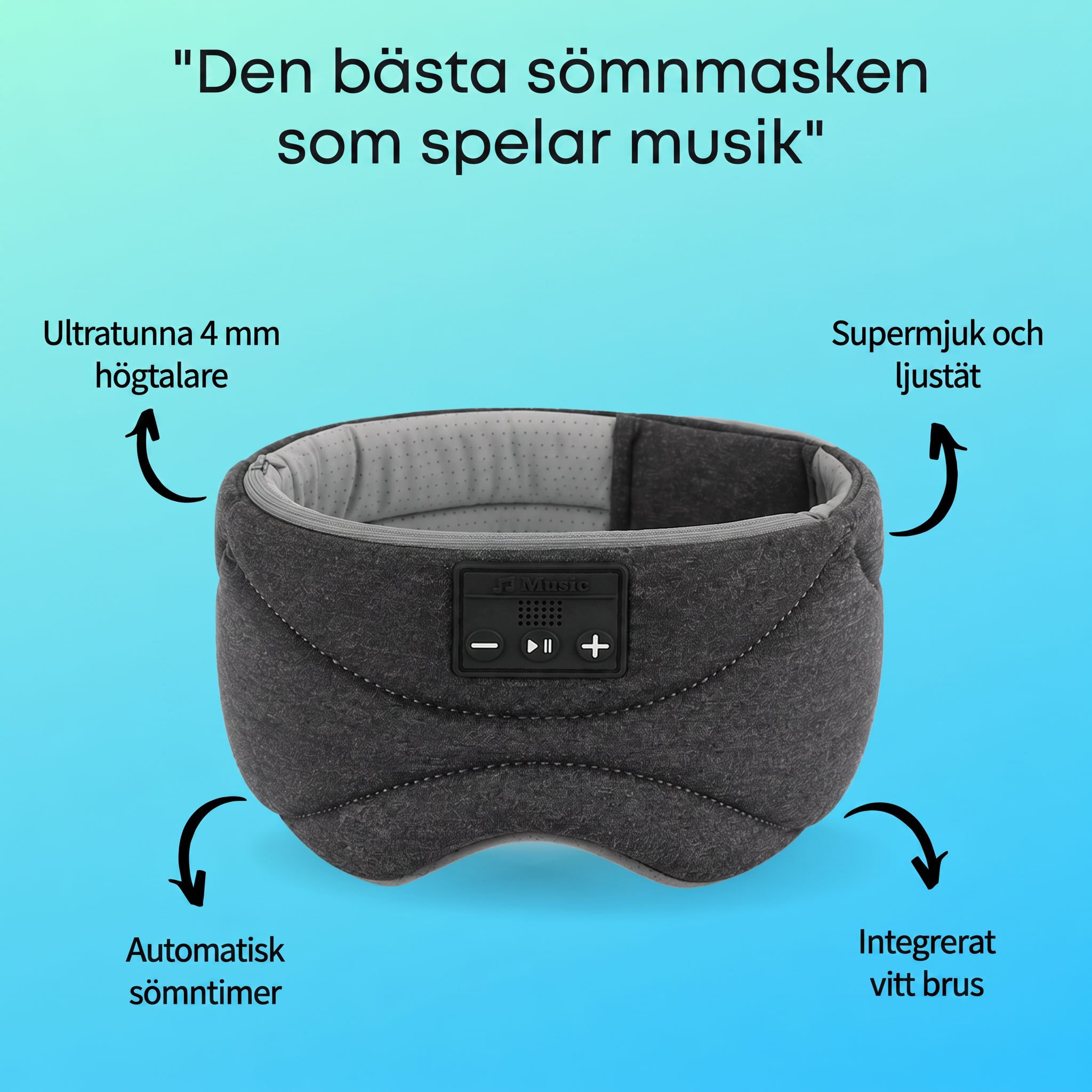 Ljusro™ Sömnmask med Bluetooth